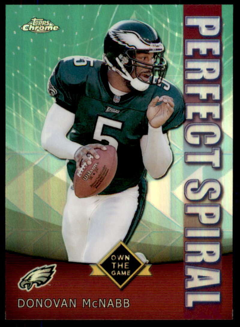 Donovan McNabb Card 2001 Topps Chrome Own the Game #PS7  Image 1