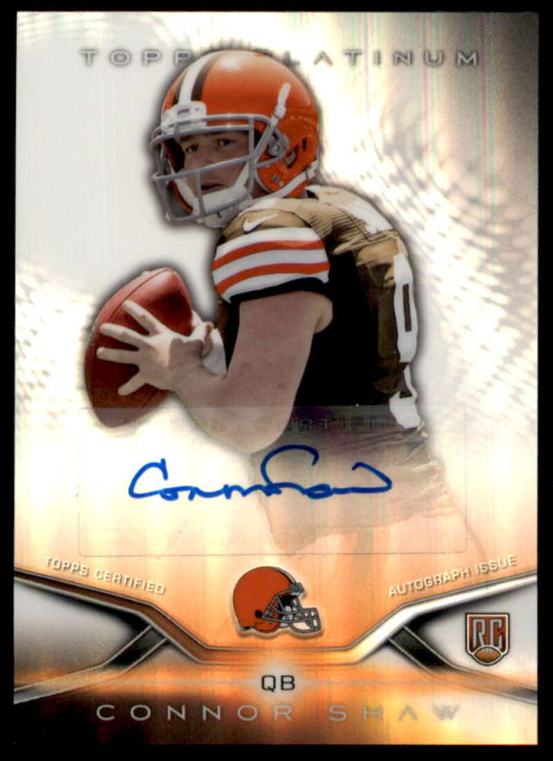 Connor Shaw Rookie Card 2014 Topps Platinum Autographs Refractors #40  Image 1