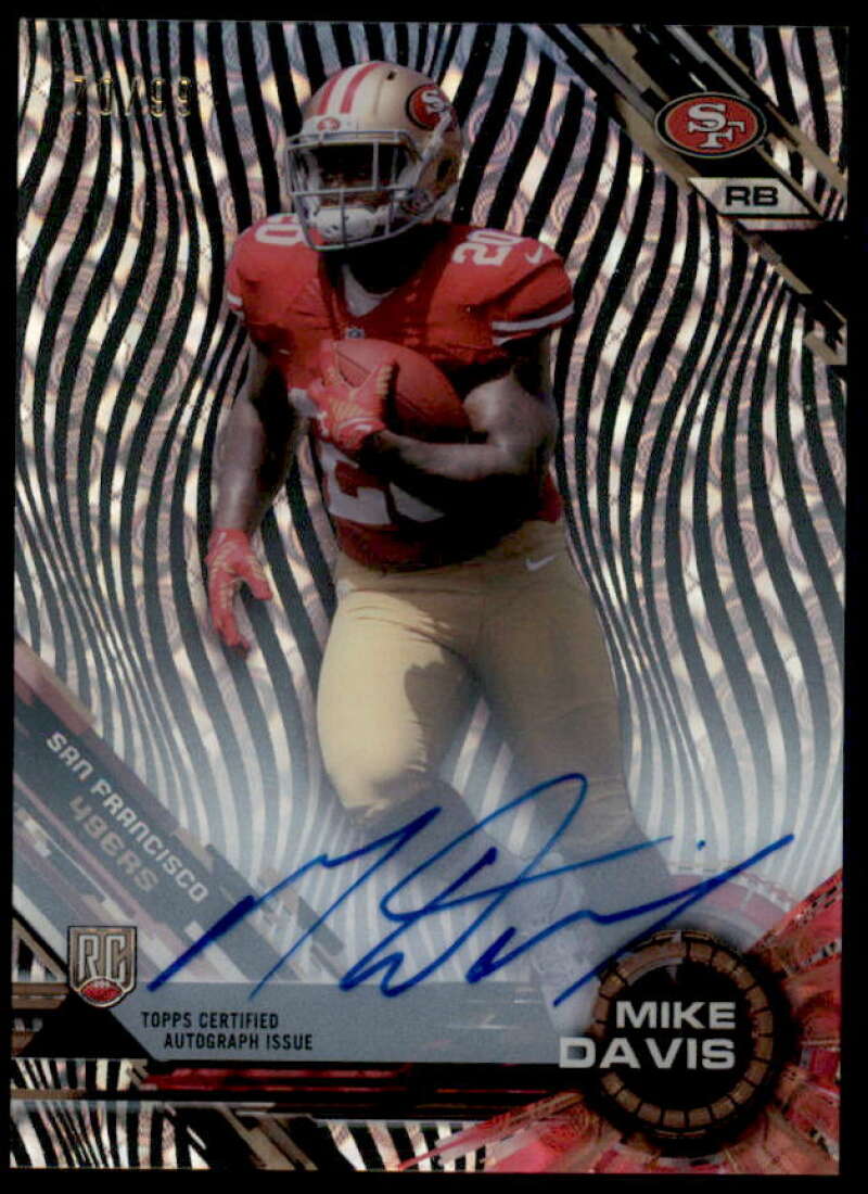 Mike Davis Rookie Card 2015 Topps High Tek Autographs #90  Image 1