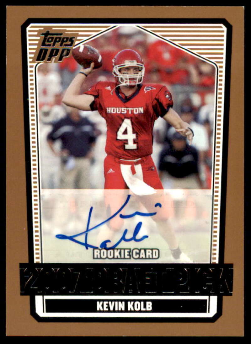 Kevin Kolb Rookie 2007 Topps Draft Picks and Prospects Rookie Autographs #120  Image 1