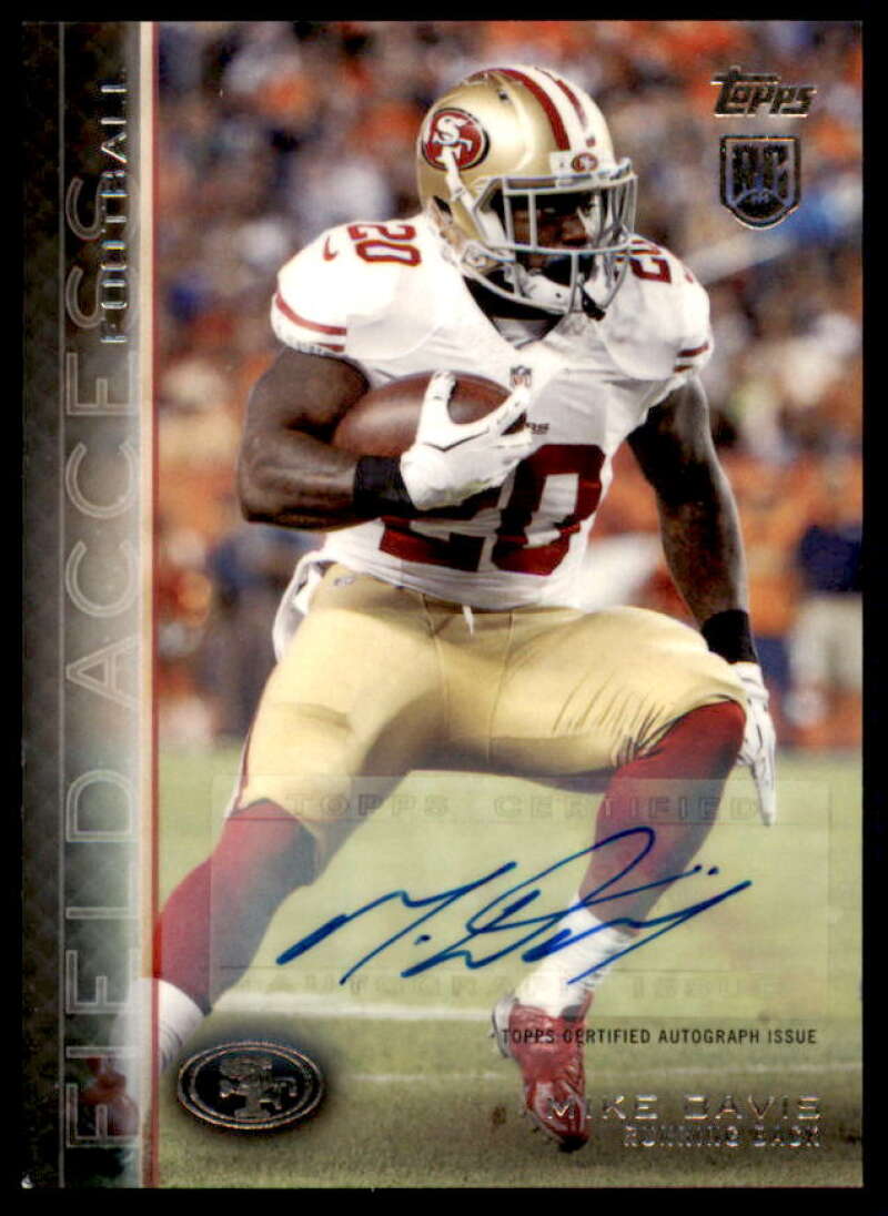 Mike Davis Rookie Card 2015 Topps Field Access Autographs #39  Image 1