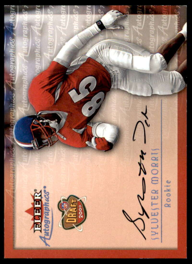 Sylvester Morris Rookie Card 2000 Fleer Tradition Autographics #105  Image 1