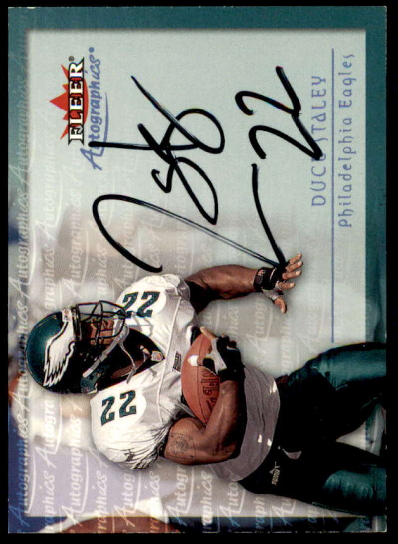 Duce Staley Card 2000 Fleer Tradition Autographics #142  Image 1