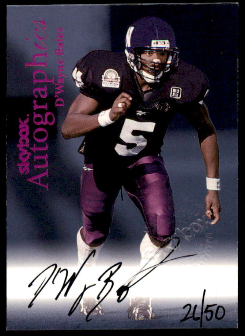 D'Wayne Bates Card 1999 SkyBox Premium Autographics Red Foil #6  Image 1