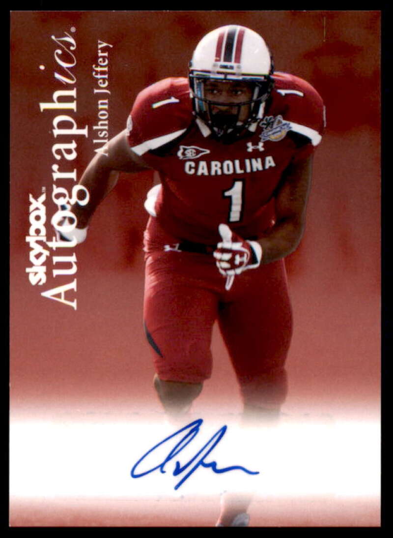 Alshon Jeffery Rookie Card 2012 Fleer Retro Autographics 1999 #99AJ  Image 1