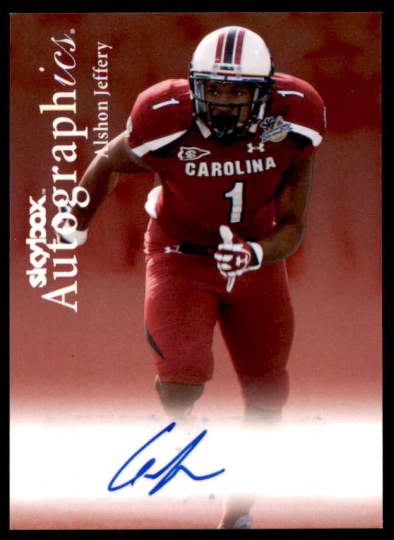 Alshon Jeffery Rookie Card 2012 Fleer Retro Autographics 1999 #99AJ  Image 1