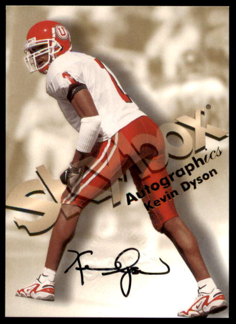 Kevin Dyson Rookie Card 1998 SkyBox Premium Autographics #22  Image 1