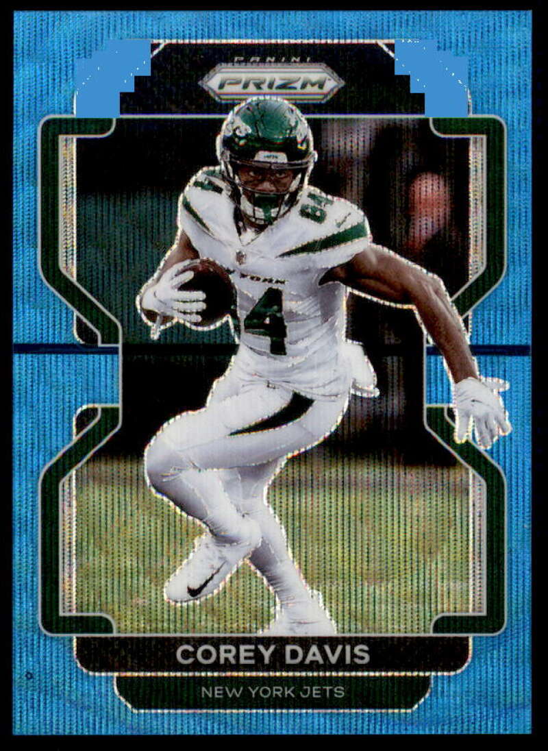 Corey Davis Card 2021 Panini Prizm Prizms Blue Wave #84  Image 1