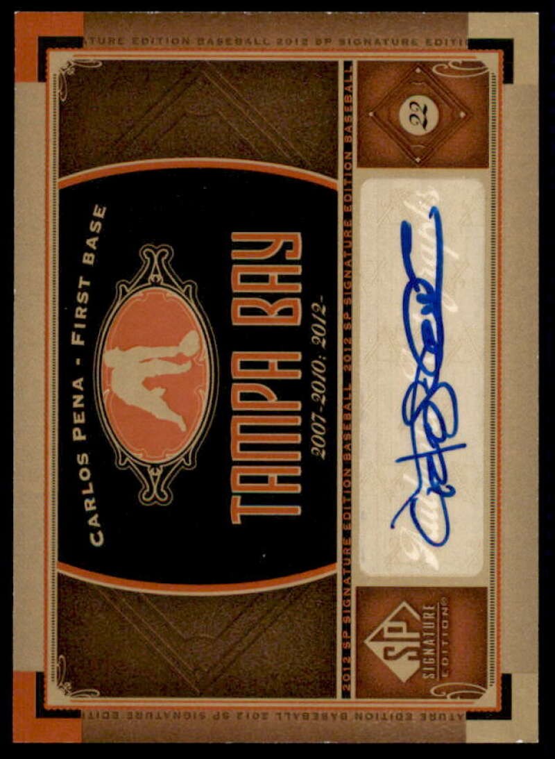 Carlos Pena Card 2012 SP Signature #TB6  Image 1