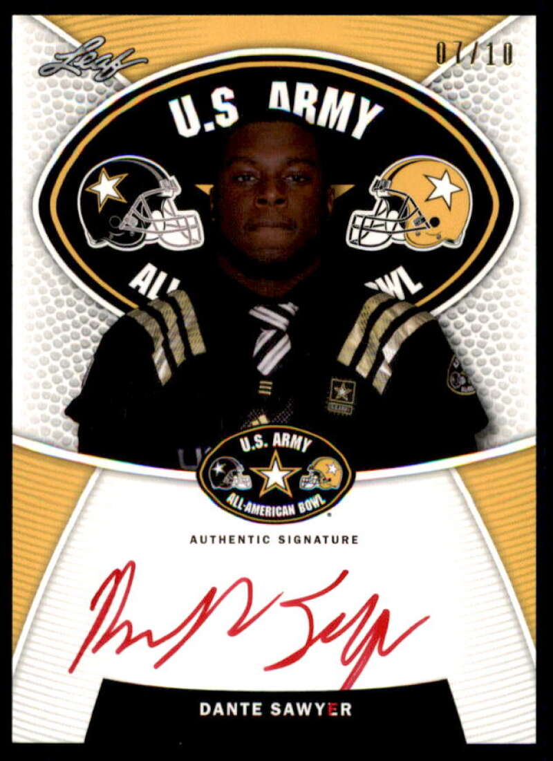 Dante Sawyer 2014 Leaf Army All-American Bowl Tour Autographs Red Ink #TADS1  Image 1