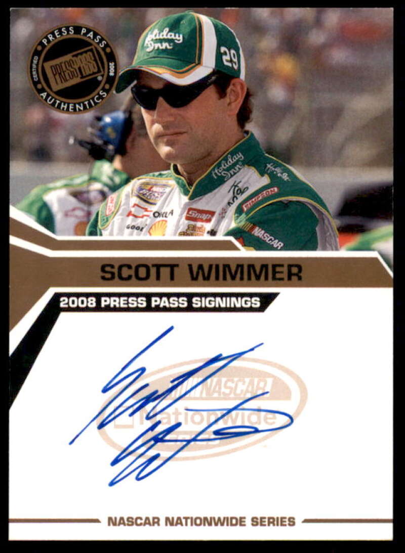 Scott Wimmer Card 2008 Press Pass Signings #62  Image 1