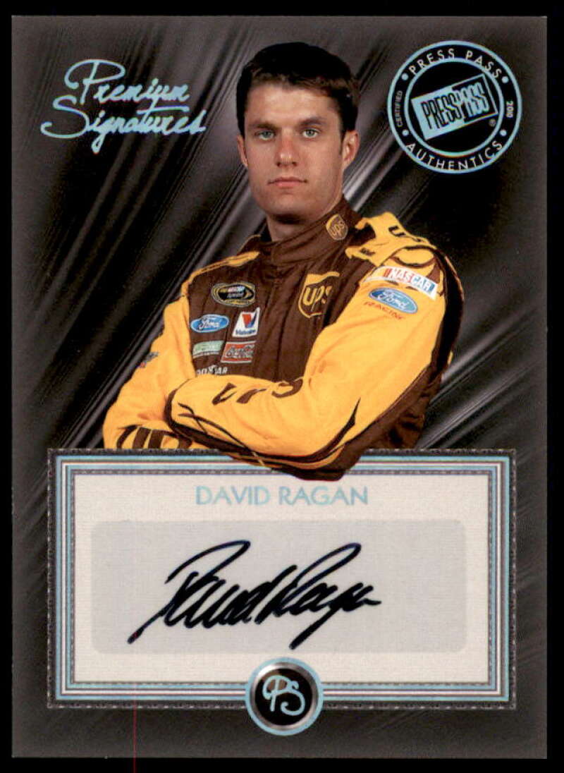 David Ragan Card 2010 Press Pass Premium Signatures #PSDR  Image 1