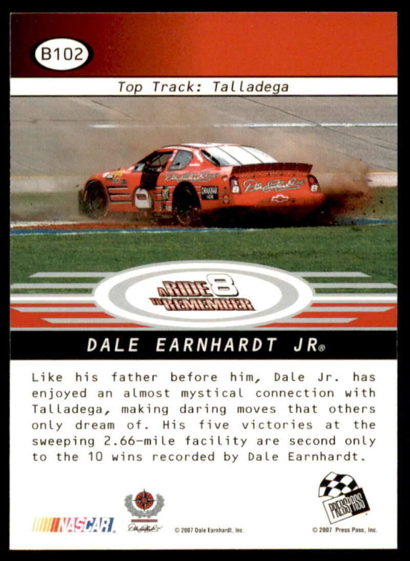 Dale Earnhardt Jr./Talladega Card 2008 Press Pass Blue #B102  Image 2