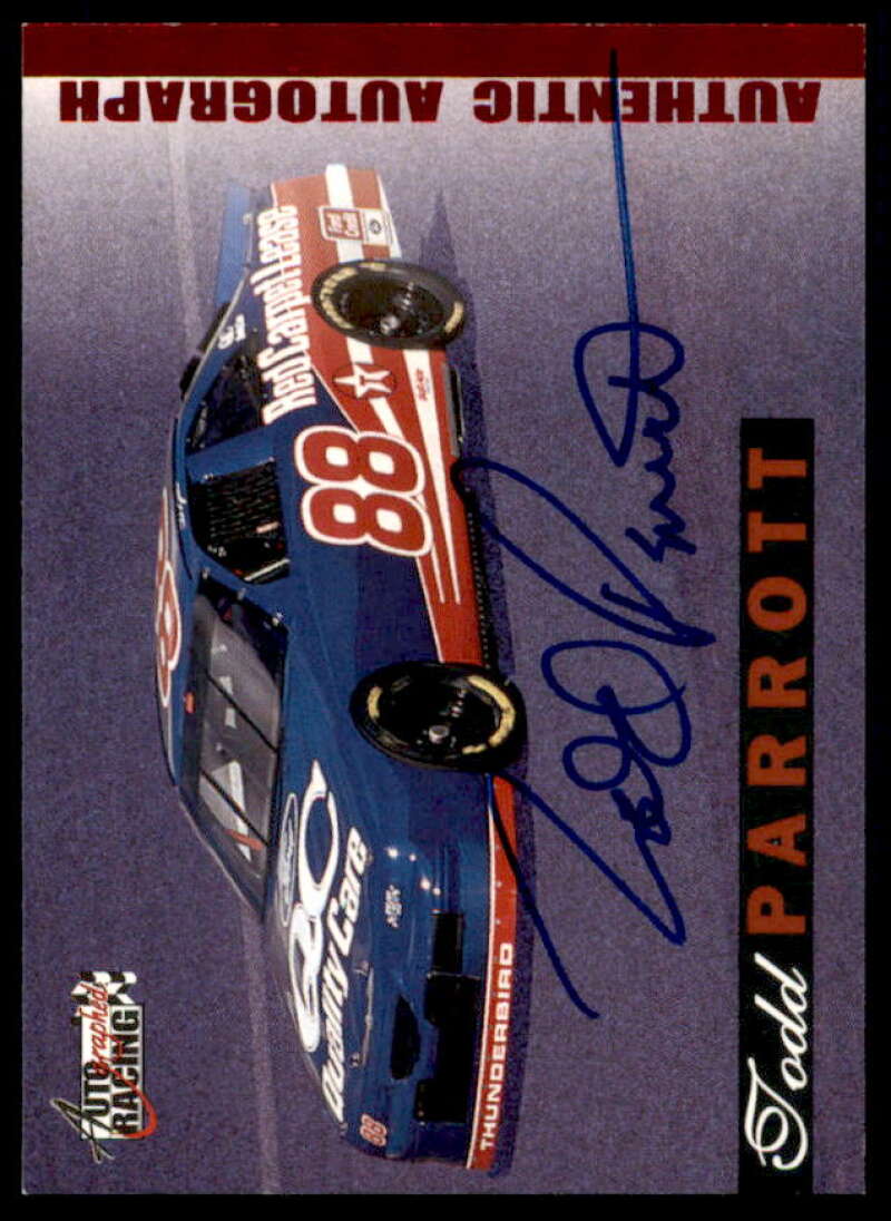 Todd Parrott Card 1996 Autographed Racing Autographs #40  Image 1