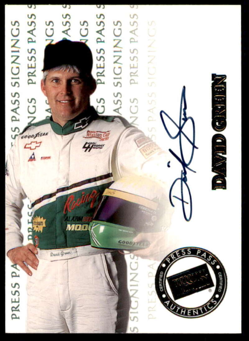 David Green Card 1999 Press Pass Signings #20  Image 1