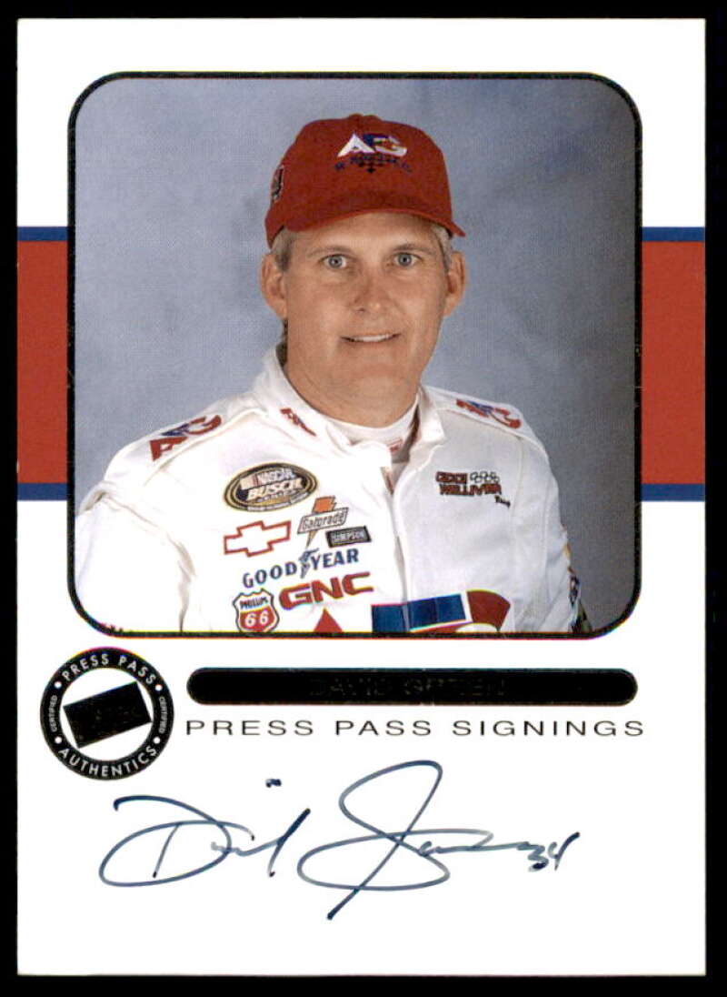 David Green Card 2001 Press Pass Autographs #15  Image 1