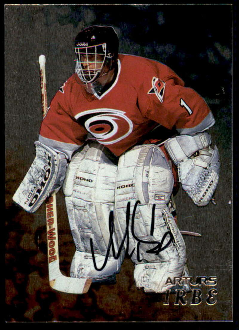 Arturs Irbe Card 1998-99 Be A Player Autographs #172  Image 1