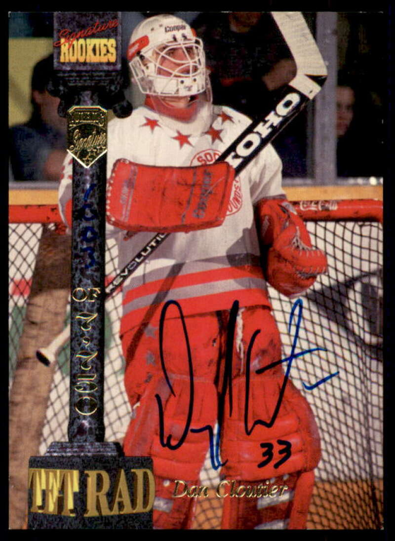 Dan Cloutier Rookie Card 1994 Signature Rookies Tetrad Autographs #105  Image 1