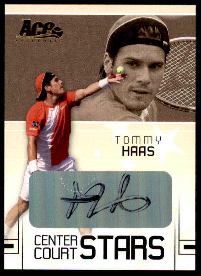 Tommy Haas Card 2006 Ace Authentic Grand Slam Center Court Stars Autographs #20  Image 1