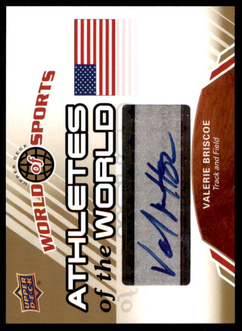 Valerie Briscoe 2010 World of Sports Athletes of the World Autographs #AW12  Image 1