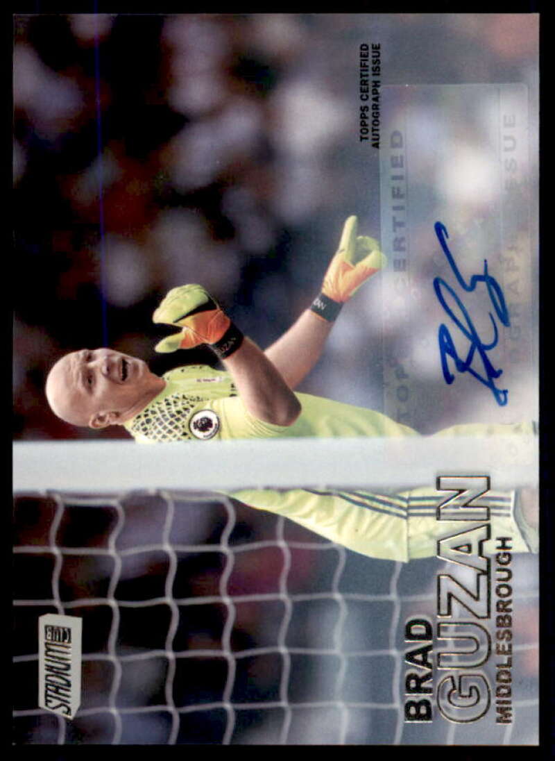 Brad Guzan Card 2016-17 Stadium Club English Premier League Autographs #41  Image 1