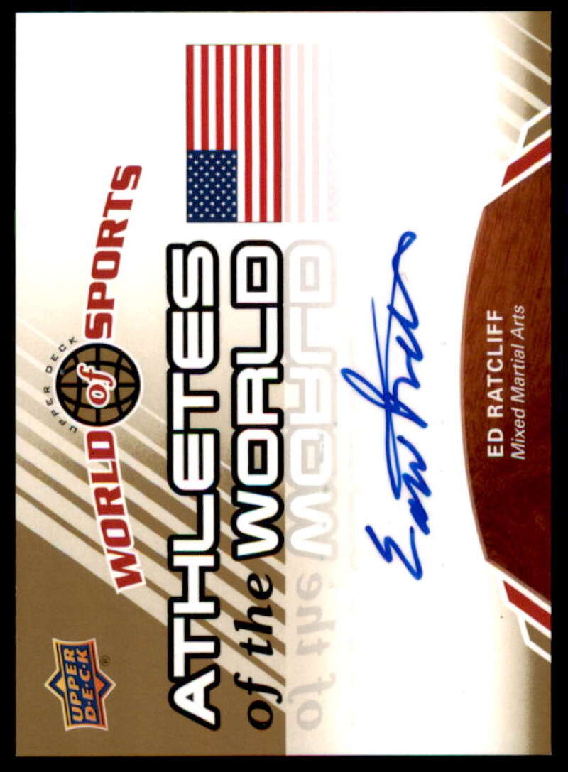 Ed Ratcliff Card 2010 World of Sports Athletes of the World Autographs #AW65  Image 1