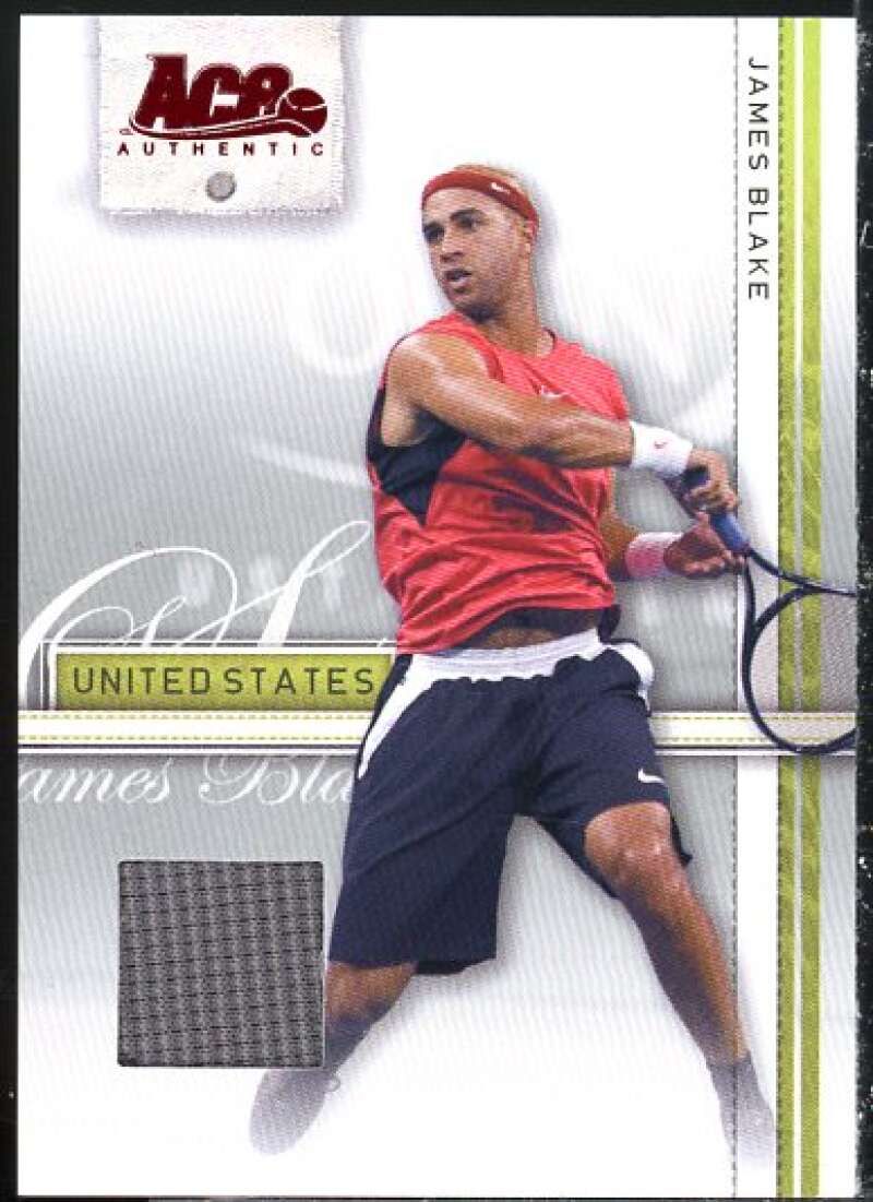 James Blake Card 2007 Ace Authentic Straight Sets Materials #19  Image 1