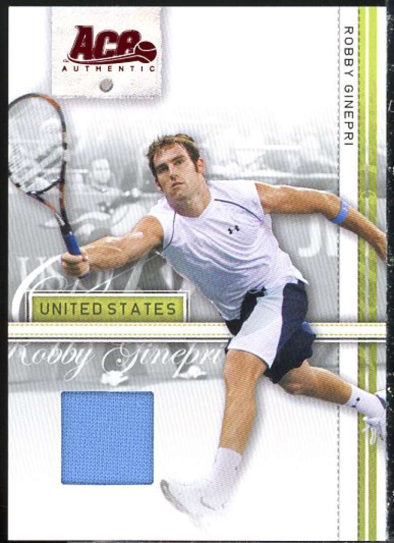 Robby Ginepri Card 2007 Ace Authentic Straight Sets Materials #33  Image 1