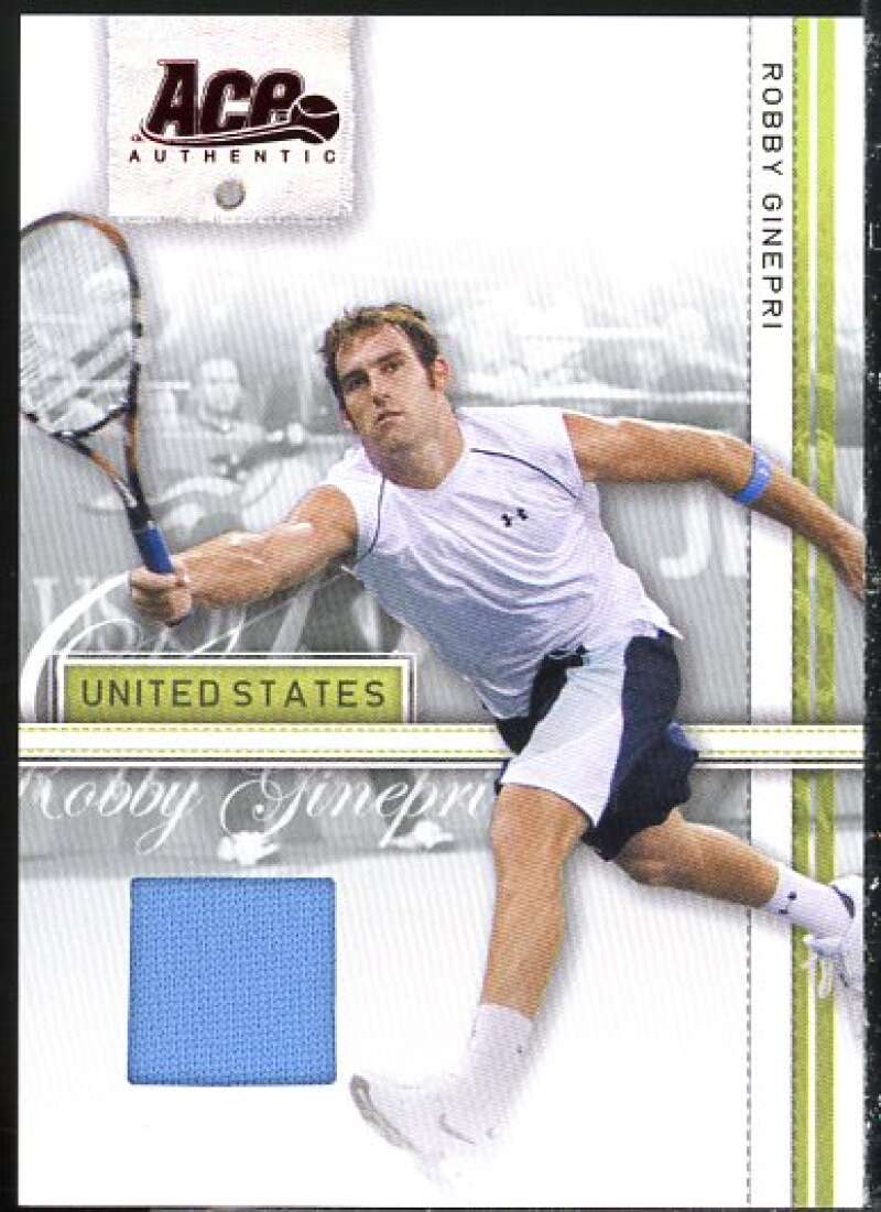 Robby Ginepri Card 2007 Ace Authentic Straight Sets Materials #33  Image 1