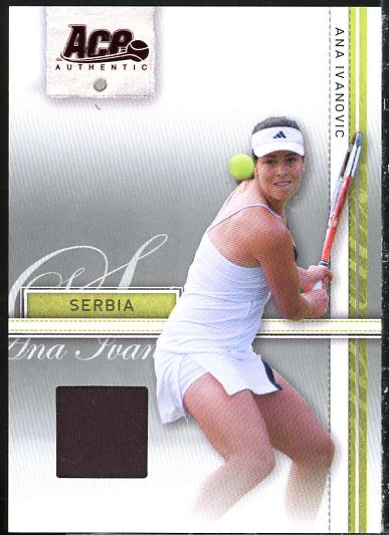 Ana Ivanovic Card 2007 Ace Authentic Straight Sets Materials #3  Image 1