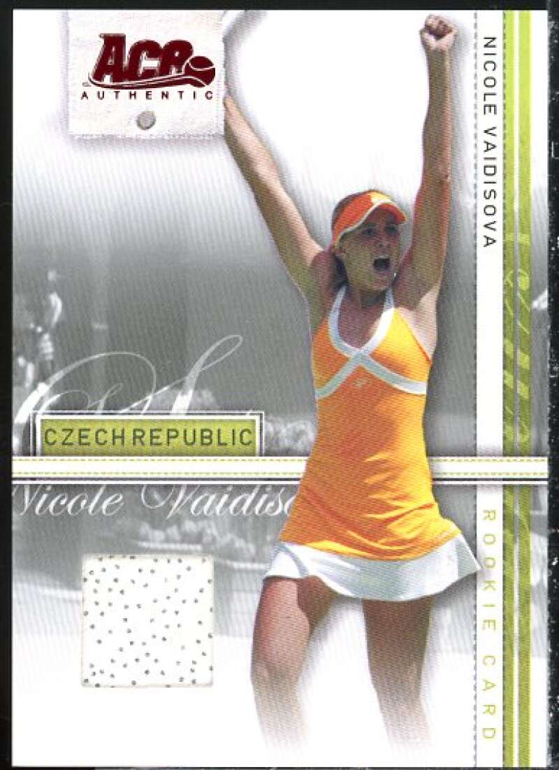 Nicole Vaidisova Card 2007 Ace Authentic Straight Sets Materials #23  Image 1