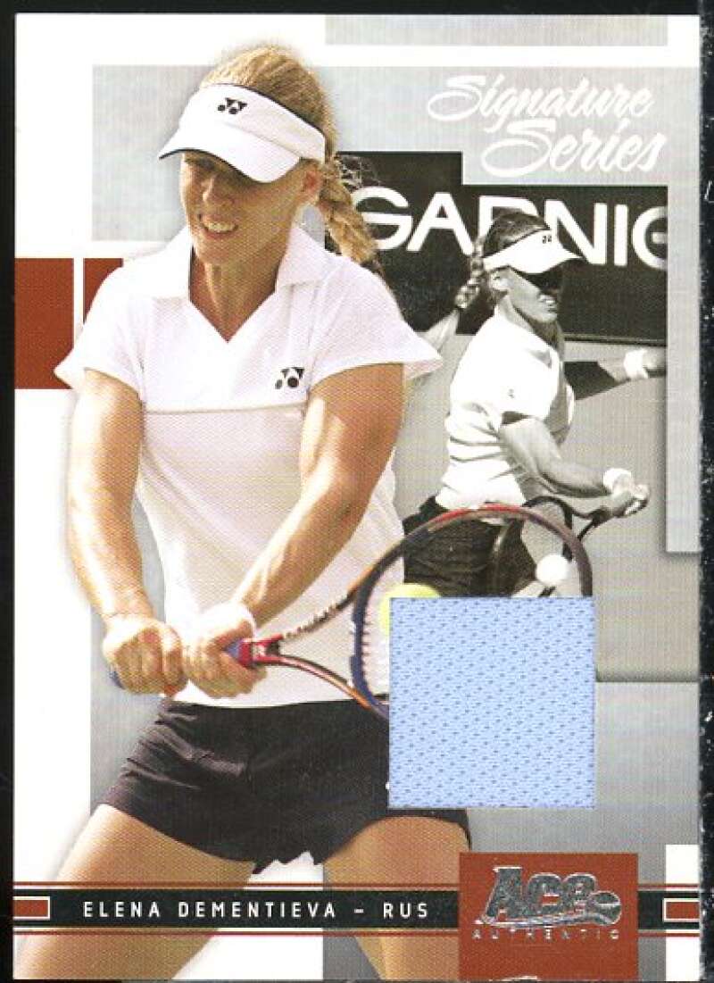 Elena Dementieva Card 2005 Ace Authentic Signature Series Jersey #8  Image 1