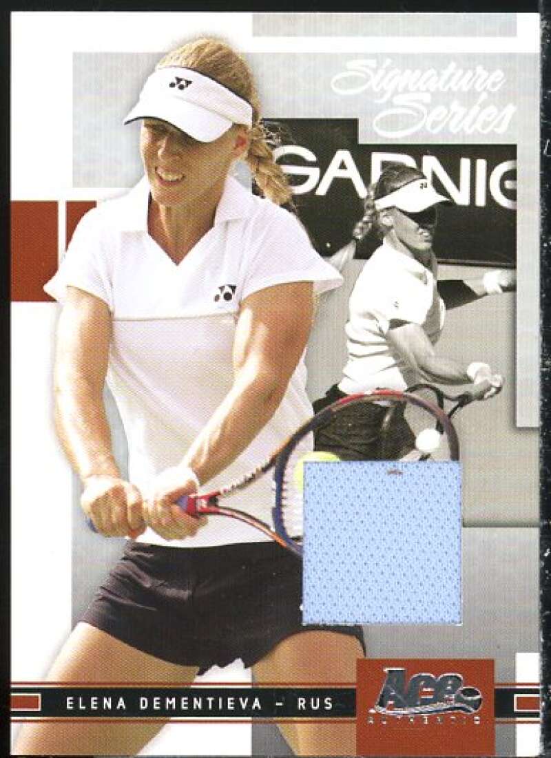 Elena Dementieva Card 2005 Ace Authentic Signature Series Jersey #8  Image 1