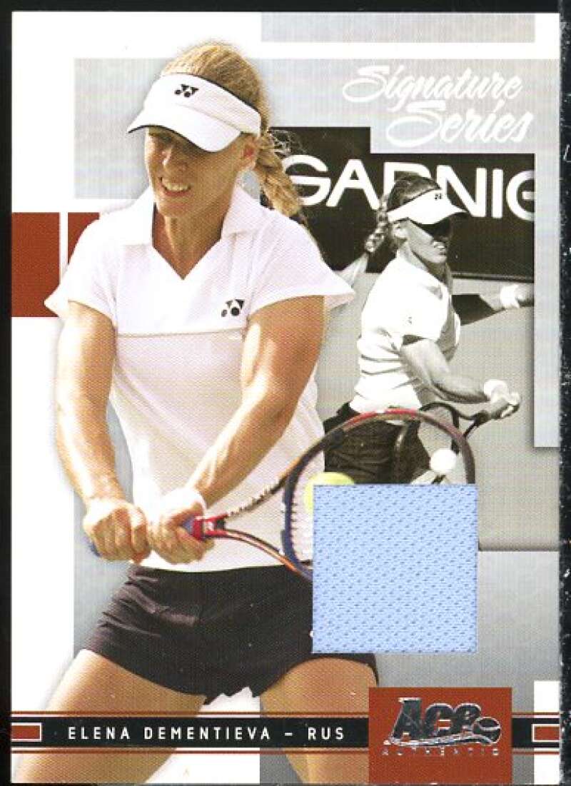 Elena Dementieva Card 2005 Ace Authentic Signature Series Jersey #8  Image 1