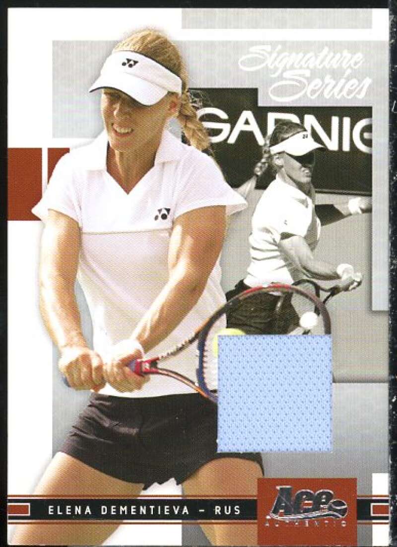 Elena Dementieva Card 2005 Ace Authentic Signature Series Jersey #8  Image 1