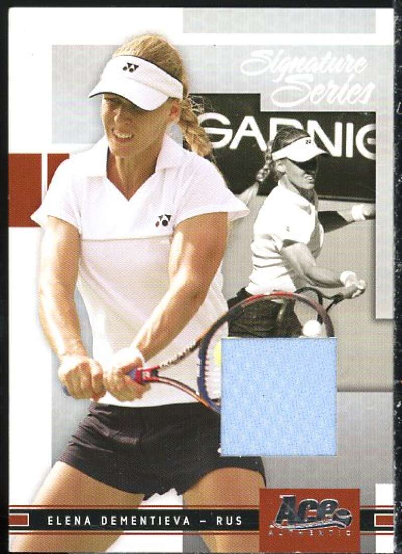 Elena Dementieva Card 2005 Ace Authentic Signature Series Jersey #8  Image 1