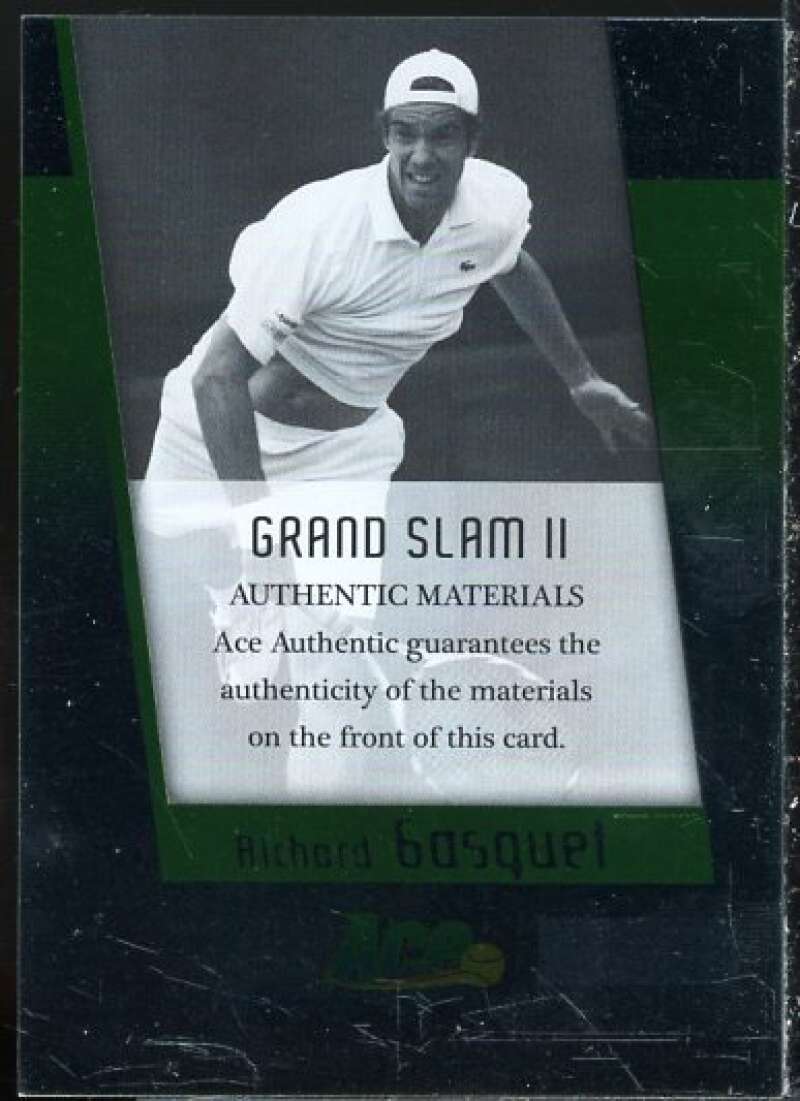 Richard Gasquet Card 2007 Ace Authentic Straight Sets Materials #32  Image 2