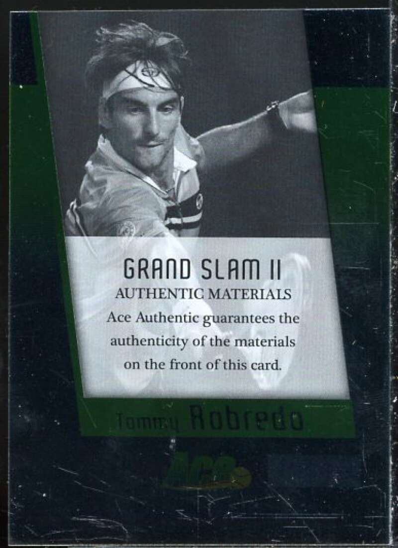 Tommy Robredo Card 2008 Ace Authentic Grand Slam Jerseys Bronze #JC6  Image 2