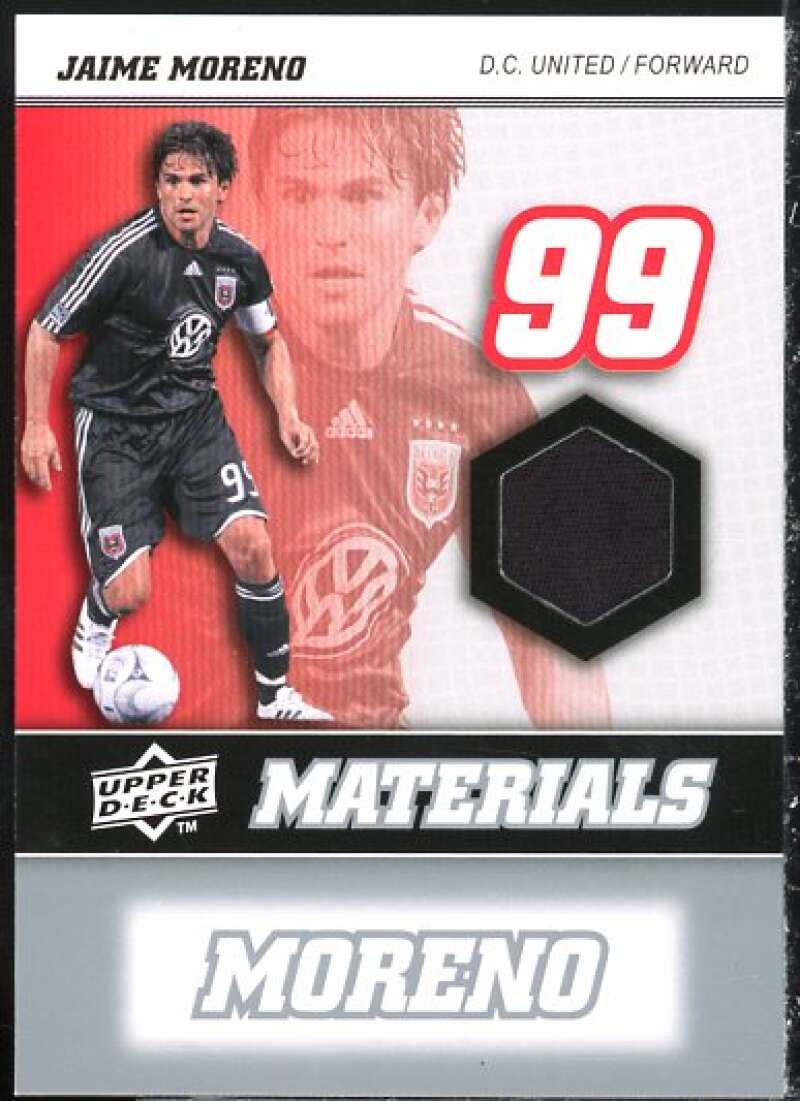 Jaime Moreno Card 2008 Upper Deck MLS Materials #MM22  Image 1