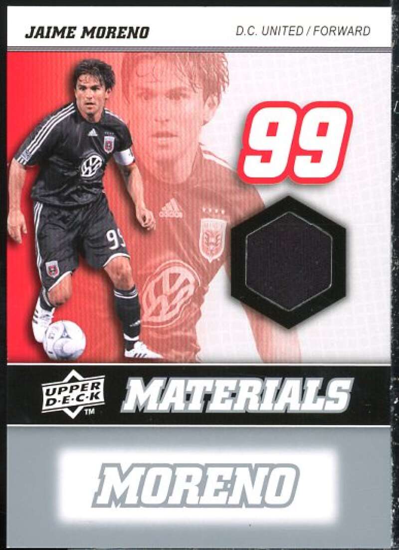 Jaime Moreno Card 2008 Upper Deck MLS Materials #MM22  Image 1