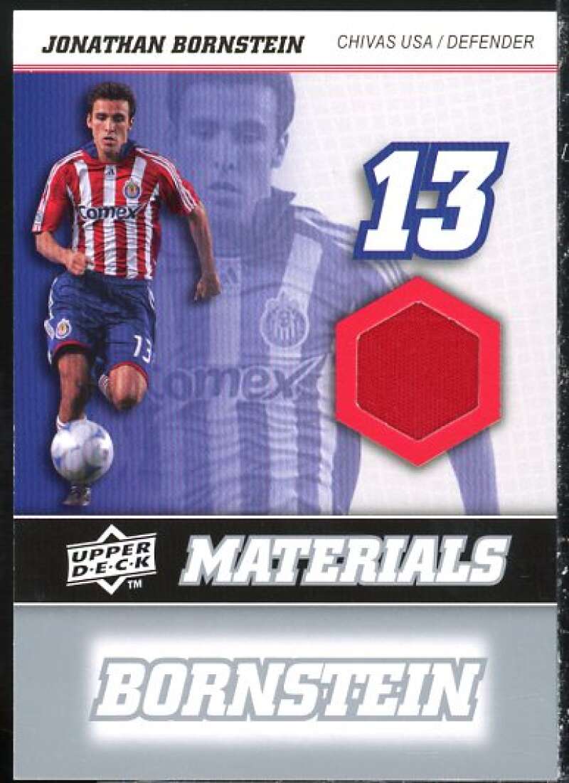 Jonathan Bornstein Card 2008 Upper Deck MLS Materials #MM12  Image 1