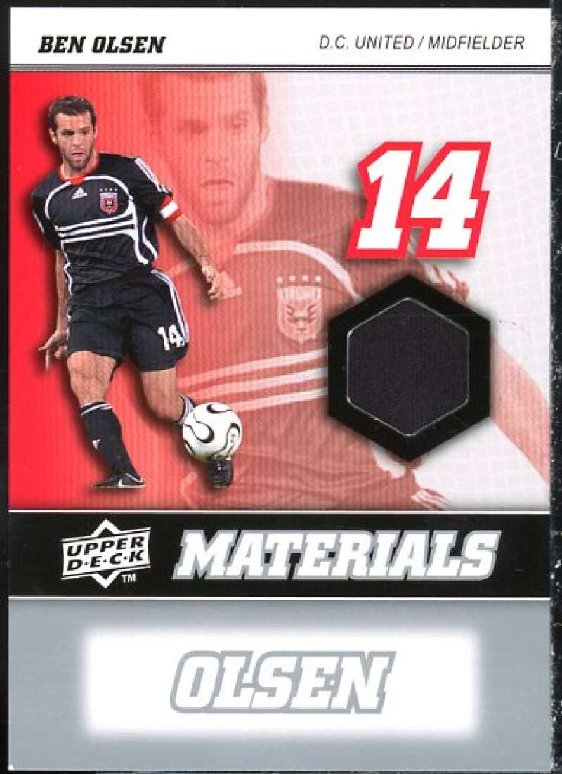 Ben Olsen Card 2008 Upper Deck MLS Materials #MM3  Image 1