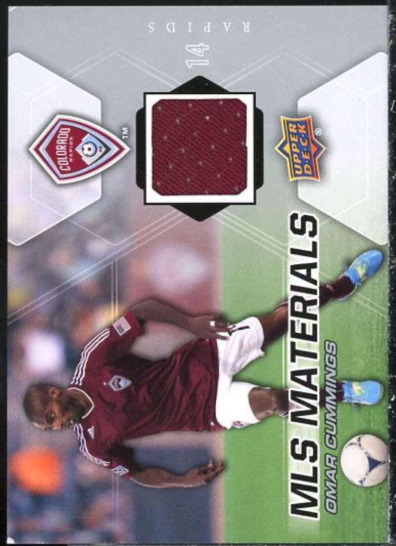 Omar Cummings Card 2012 Upper Deck MLS Materials #OC  Image 1