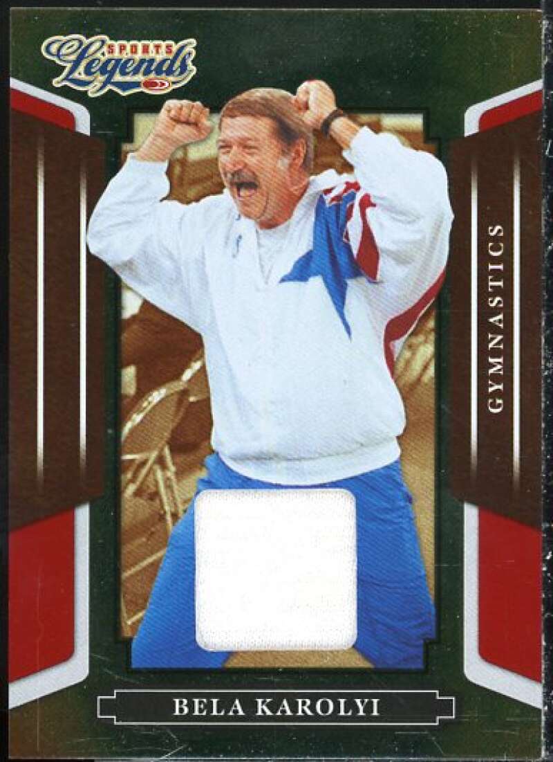 Bela Karolyi Shirt Card 2008 Donruss Sports Legends Materials Mirror Red #93  Image 1