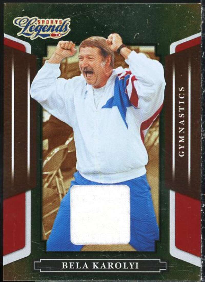 Bela Karolyi Shirt Card 2008 Donruss Sports Legends Materials Mirror Red #93  Image 1