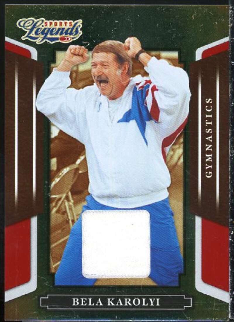 Bela Karolyi Shirt Card 2008 Donruss Sports Legends Materials Mirror Red #93  Image 1