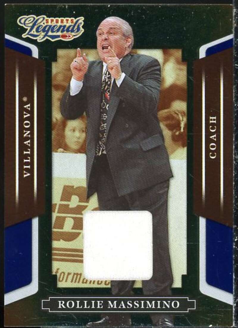 Rollie Massimino Card 2008 Donruss Sports Legends Materials Mirror Blue #62  Image 1