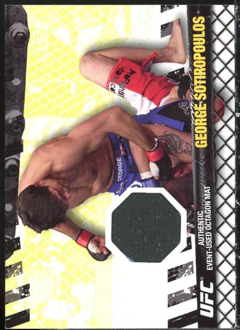 George Sotiropoulos Card 2010 Topps UFC Fight Mat Relics #FMGS  Image 1