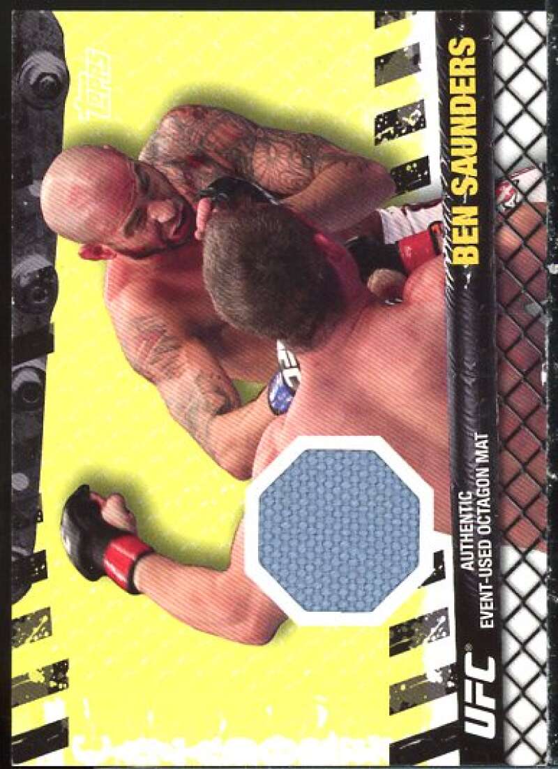 Ben Saunders Card 2010 Topps UFC Fight Mat Relics #FMBS  Image 1