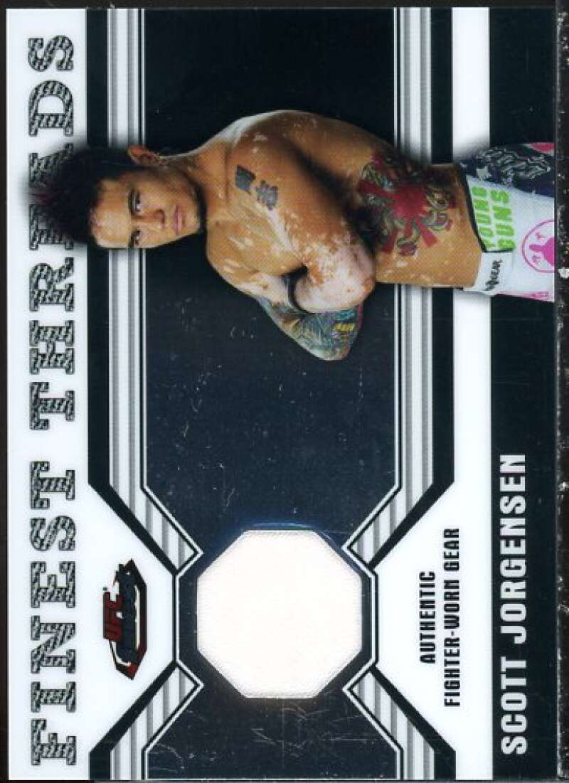 Scott Jorgensen Card 2011 Finest UFC Finest Threads Fighter Relics #RSJ  Image 1